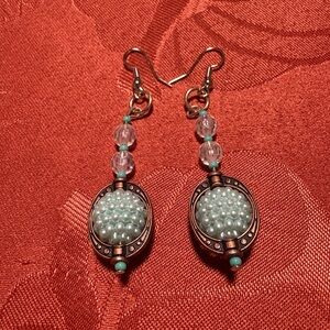 Elegant Beaded Drop Earrings